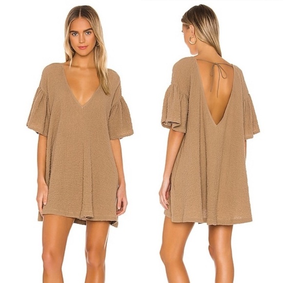 L’Academie Revolve Marva Mini Dress Coco Brown - Picture 1 of 4